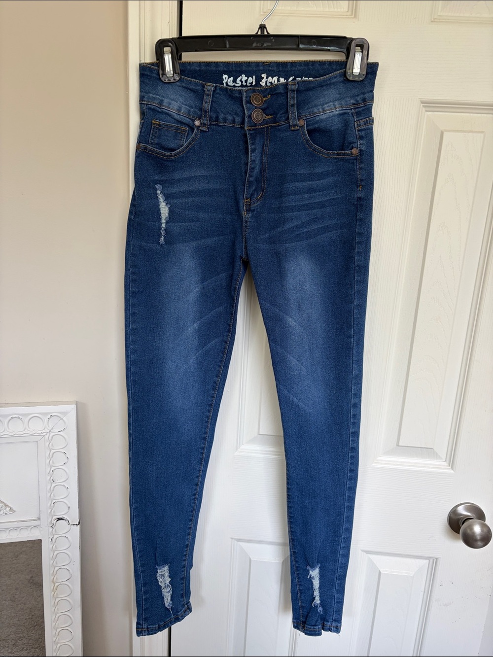 Women's Dark Blue High-Rise Skinny Jeans
